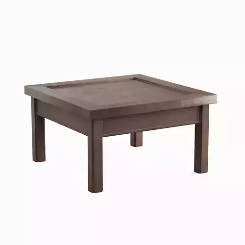 Modern Wooden Coffee Table A 01 Low-poly 3D model 3