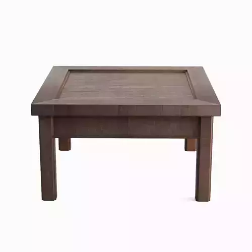 Modern Wooden Coffee Table A 01 Low-poly 3D model 2