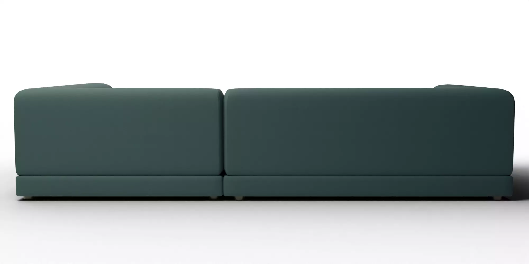 Uno 2-Piece Right Arm Sapphire Striped Sectional Sofa 3D model_5