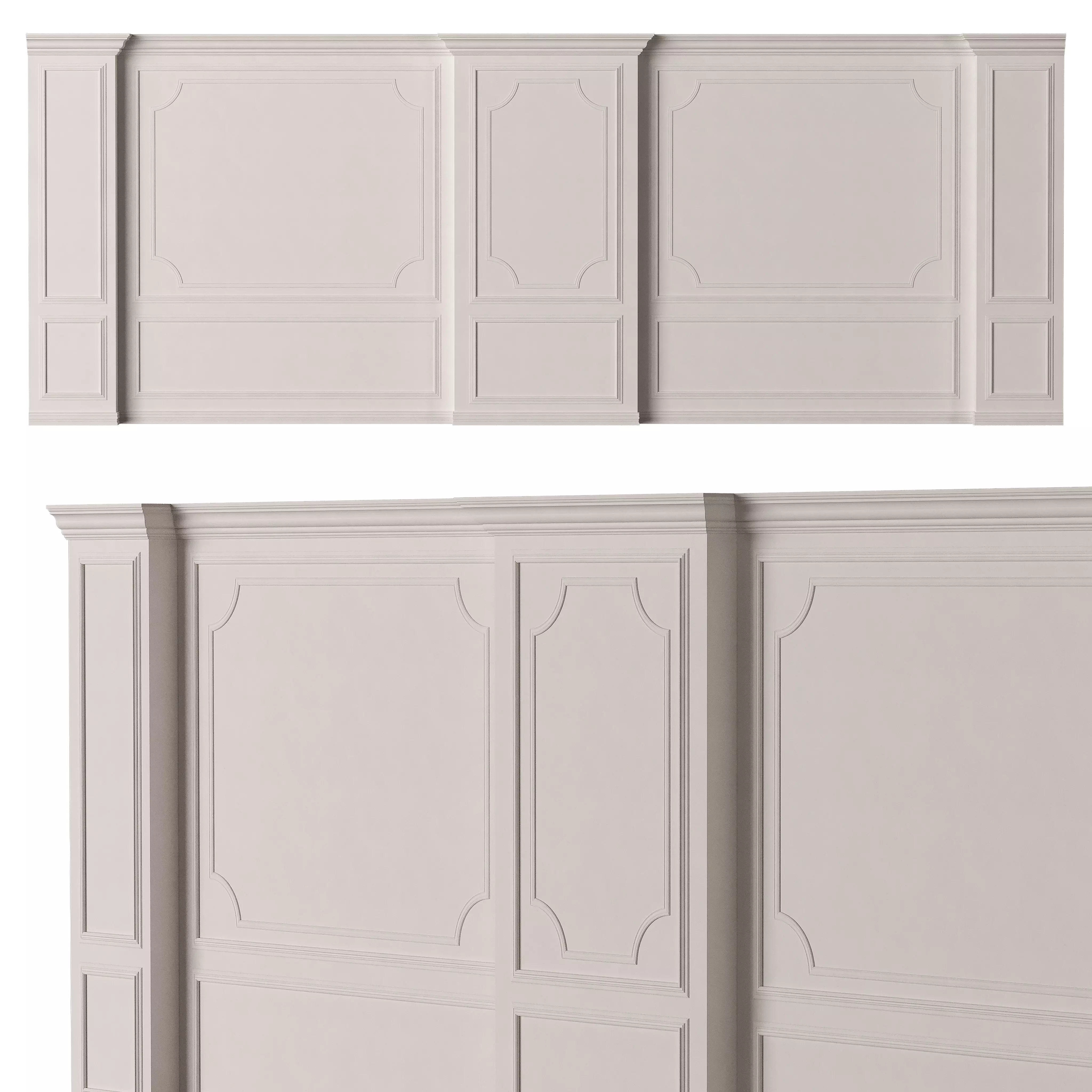 Classic 3D Wall Panel Elegant Design for Interior Decor 18 3D model