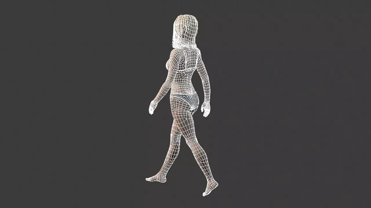 Beautiful Woman 10 Rigged 3d character Free 3D model_1