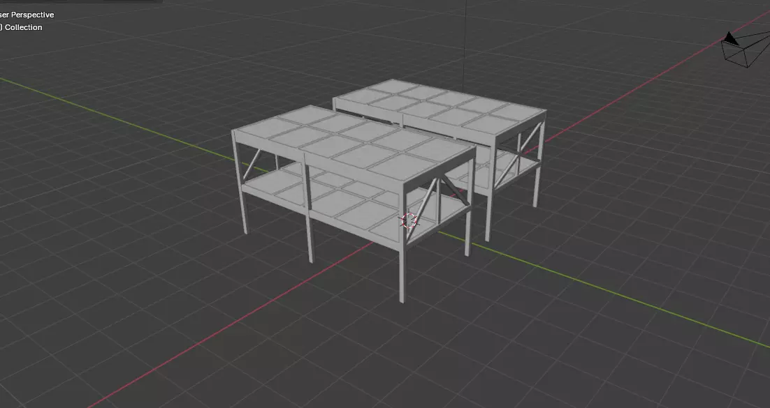 Farm Style Side Table 3D model_15