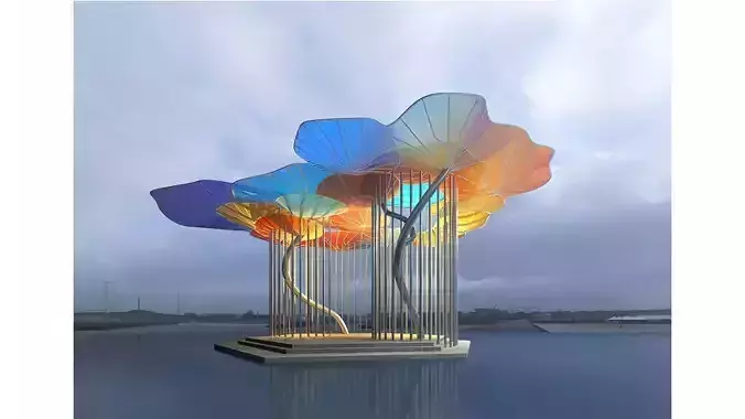 steel structure landscape