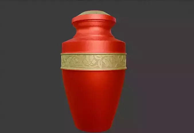 Metalic jar modeling and texturing