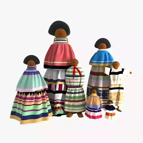 seminole dolls family