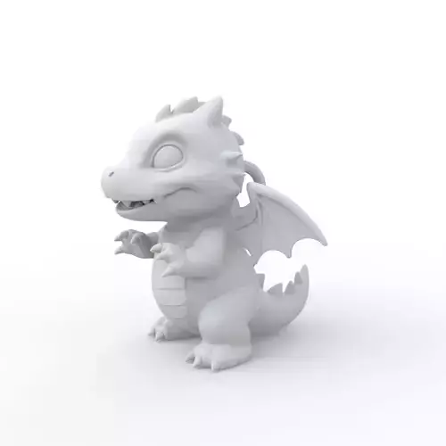 Baby Dragon 3D Print Model