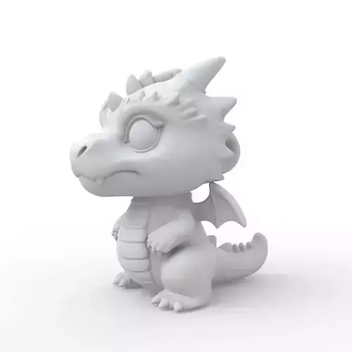 Baby Dragon 3D Print Model