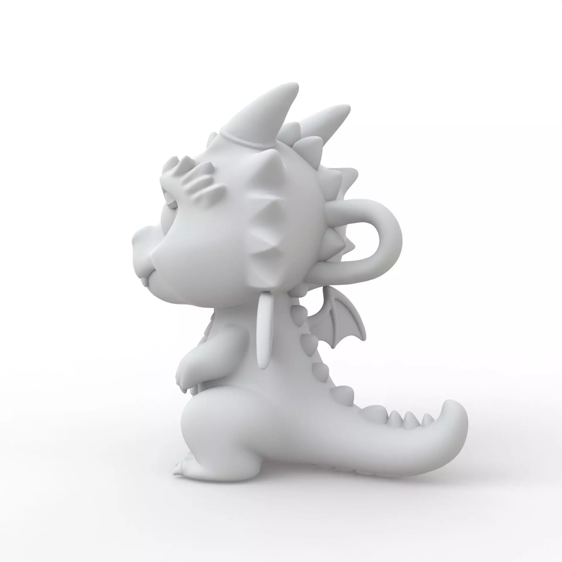 Baby Dragon 3D Print Model 3D print model_1