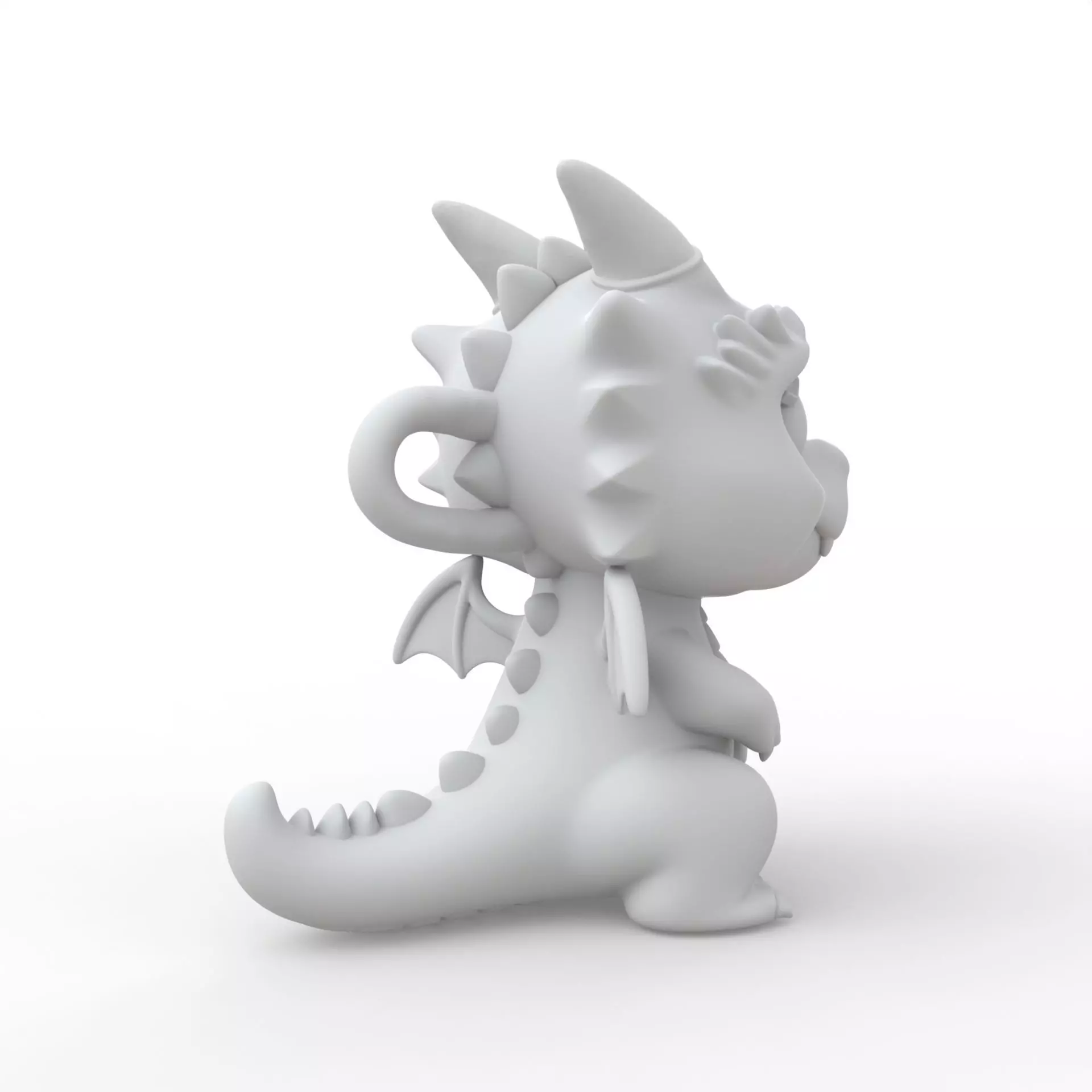 Baby Dragon 3D Print Model 3D print model_3