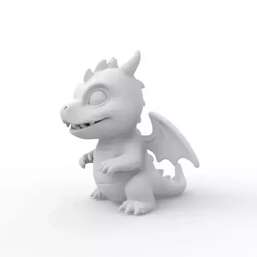Baby Dragon 3D Print Model