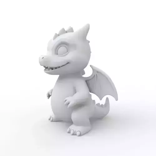 Baby Dragon 3D Print Model