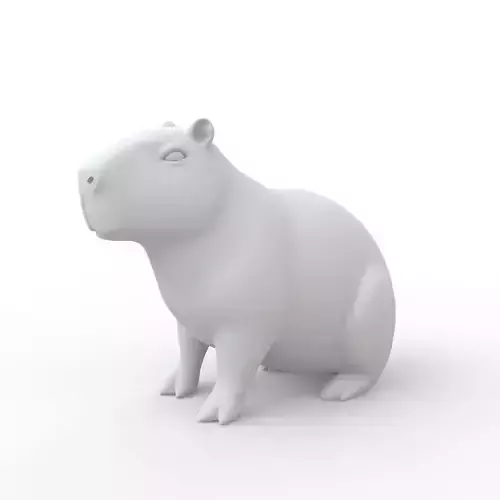 Capybara 3D Print Model