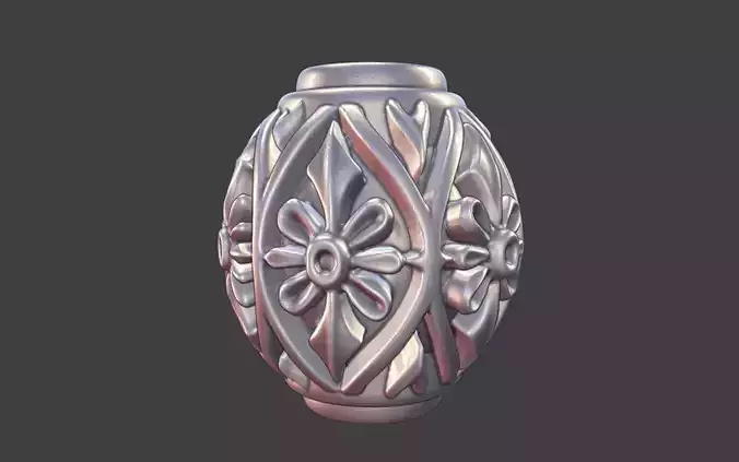 Decorative Silver Bead floral