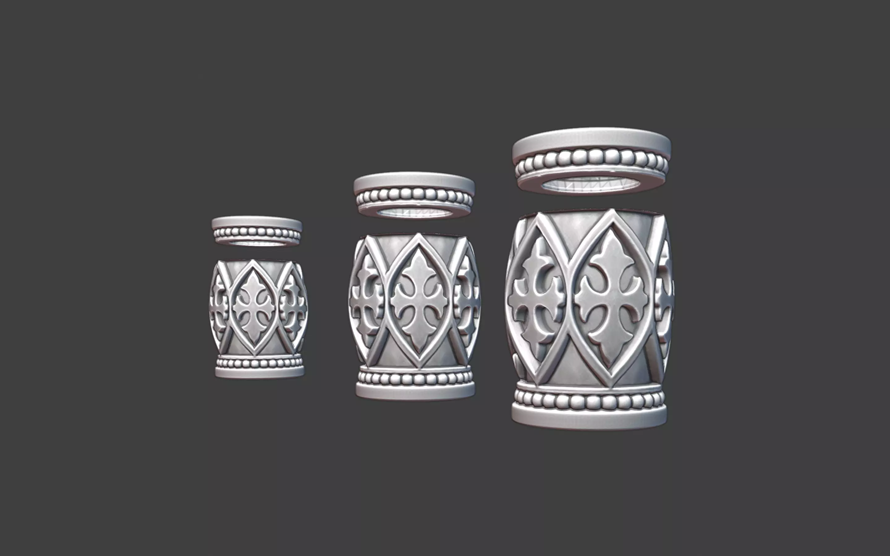 Decorative Silver Bead 3D print model_0