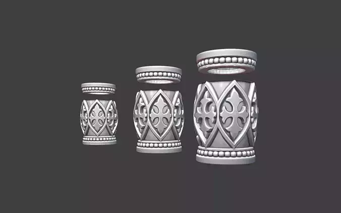 Decorative Silver Bead