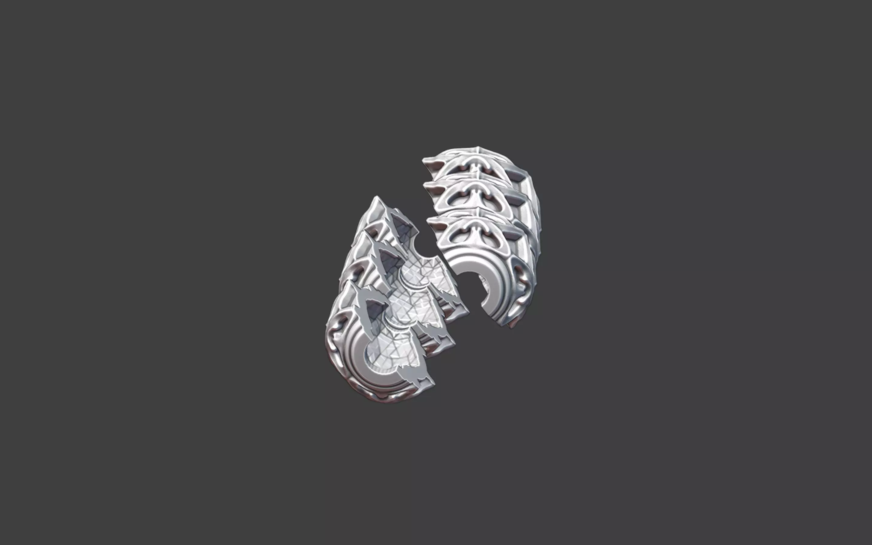 Decorative Silver Bead 3D print model_8