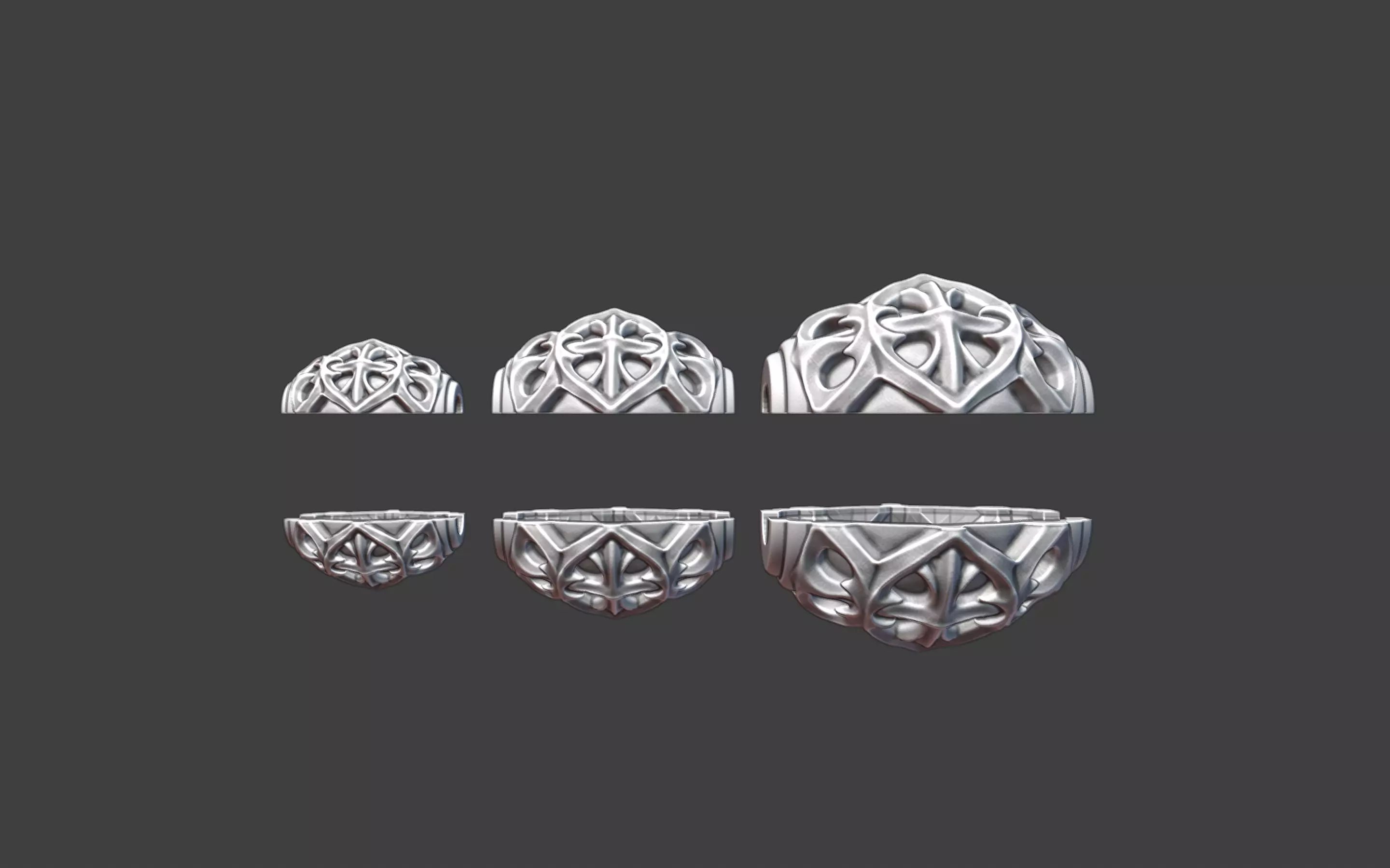 Decorative Silver Bead 3D print model_9