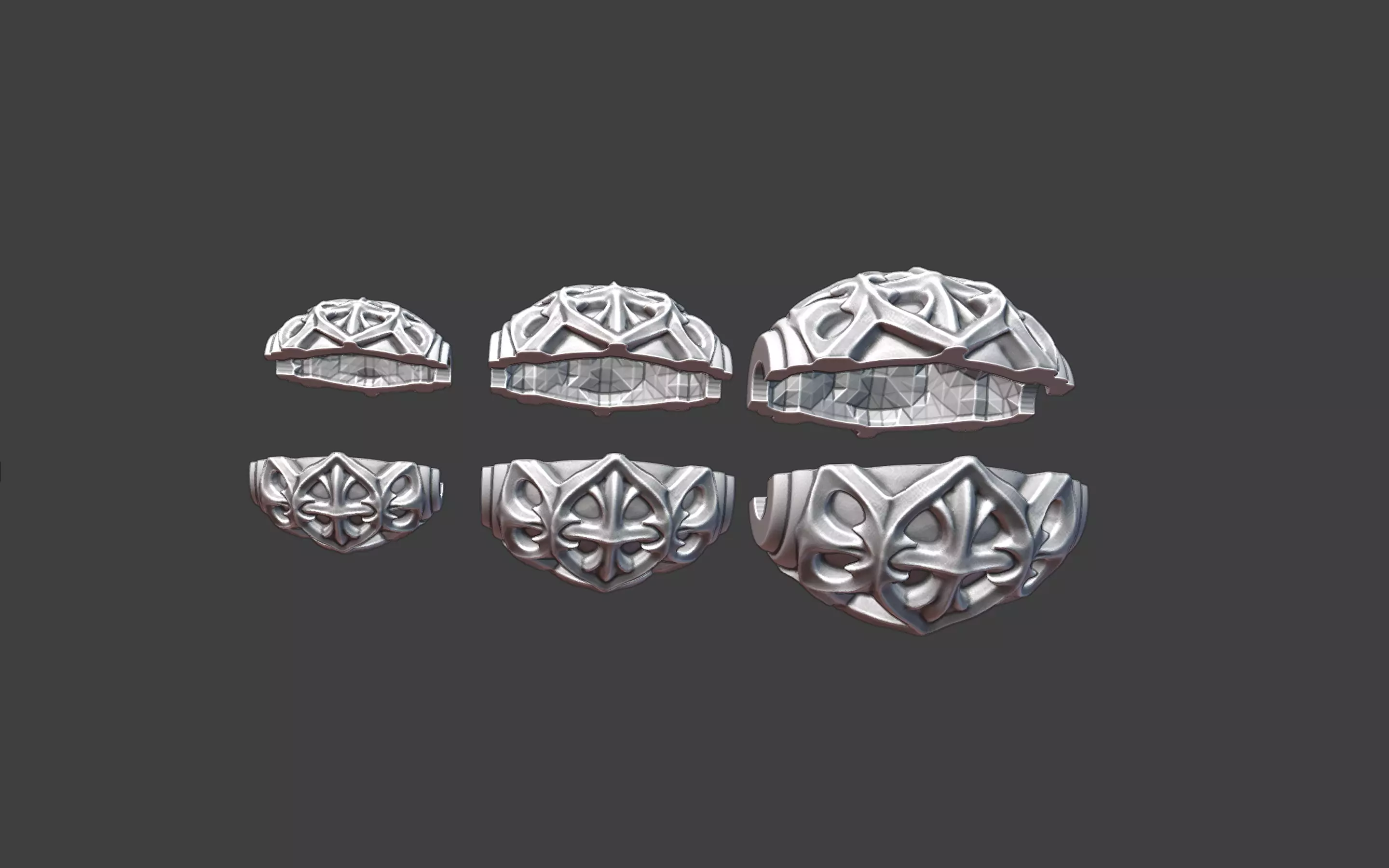 Decorative Silver Bead 3D print model_12