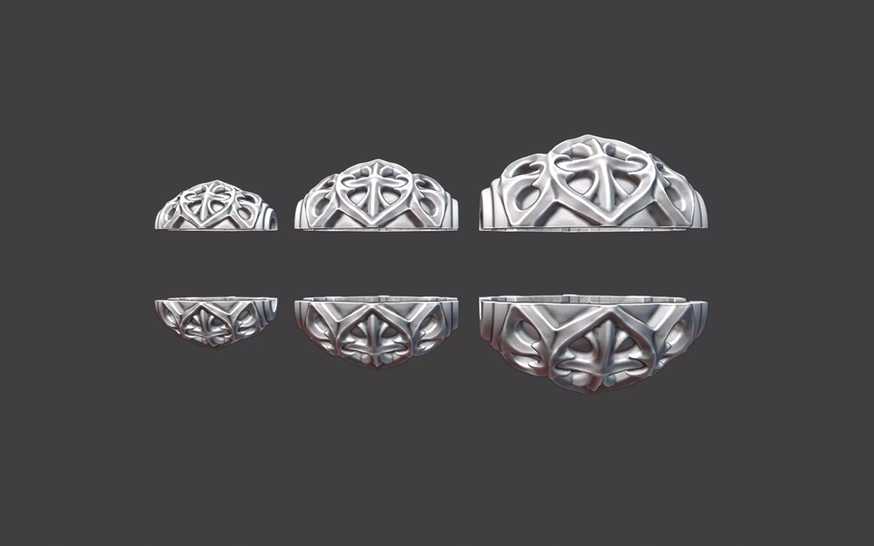 Decorative Silver Bead 3D print model_13