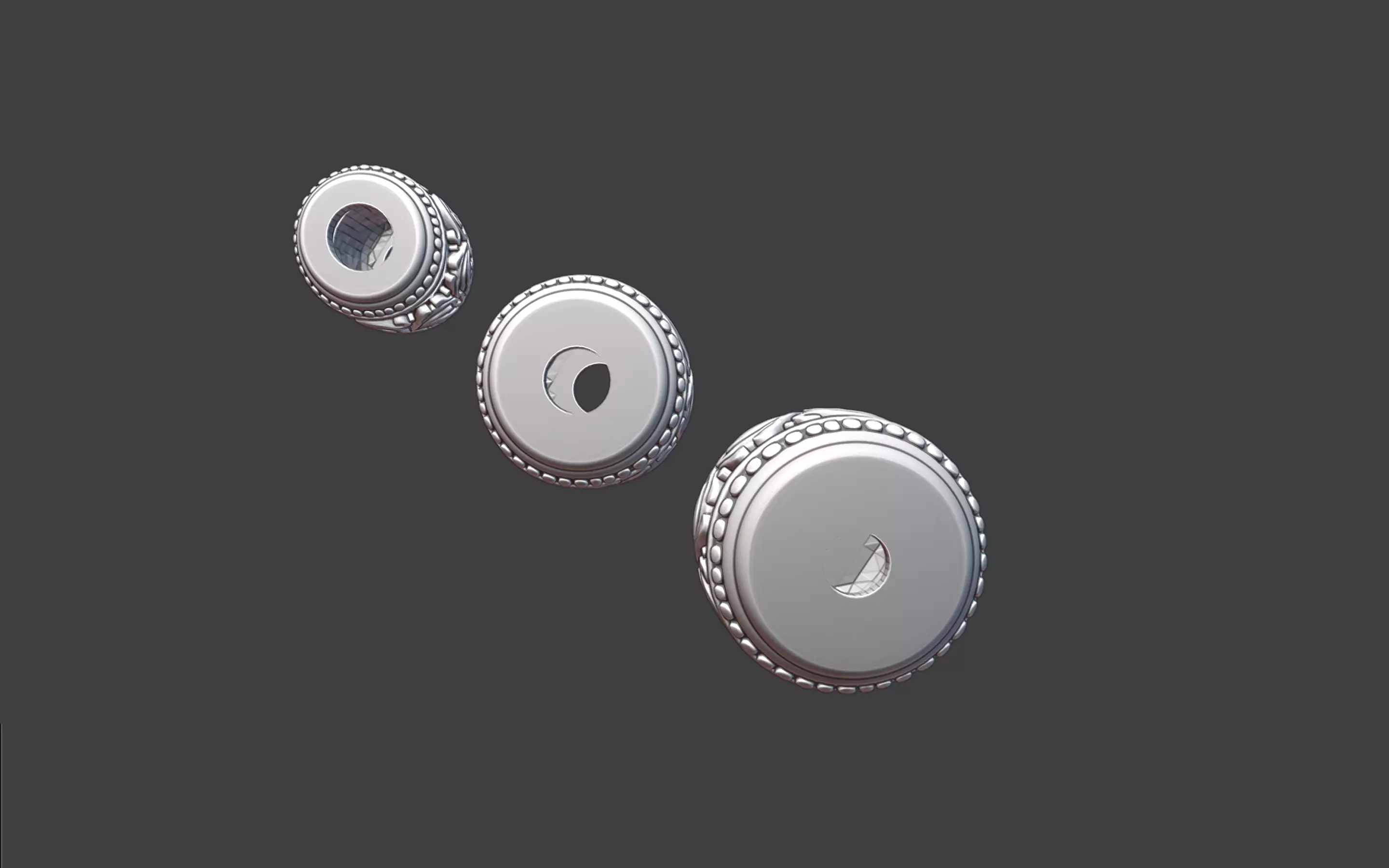 Decorative Silver Bead scrollwork 3D print model_8