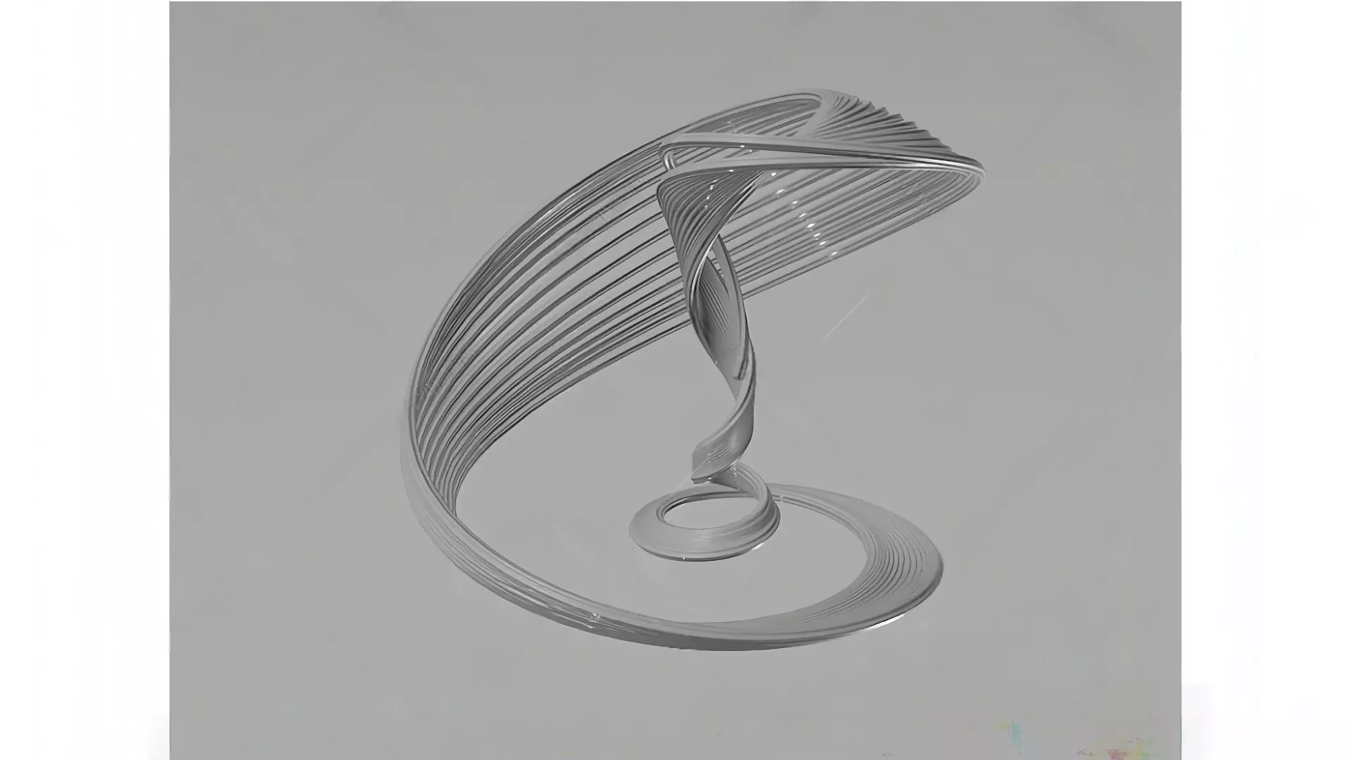 Modern Art Installation 3D model_3