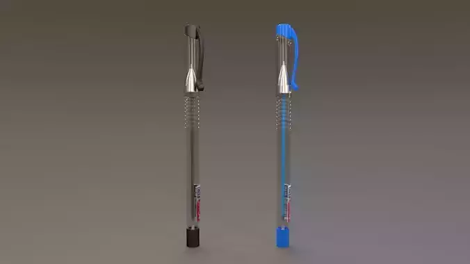 Realistic Ballpoint Pen Rigged 3D Model