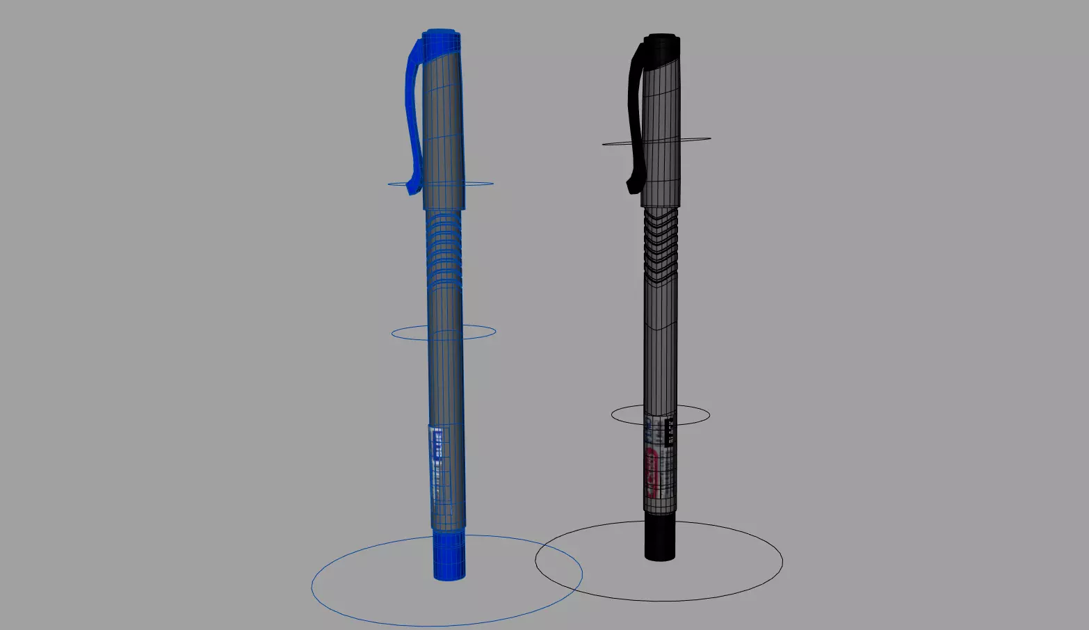 Realistic Ballpoint Pen Rigged 3D Model 3D model_4