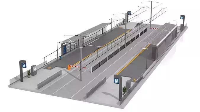 Contemporary Tramway Station