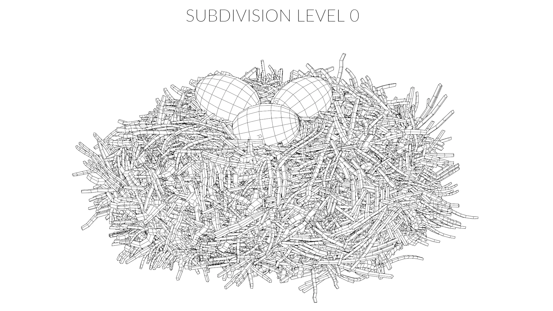 -Stork Nest with Eggs- 3D model_11