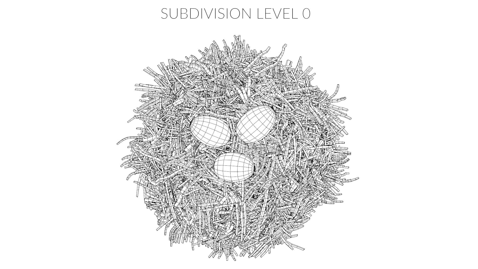 -Stork Nest with Eggs- 3D model_9