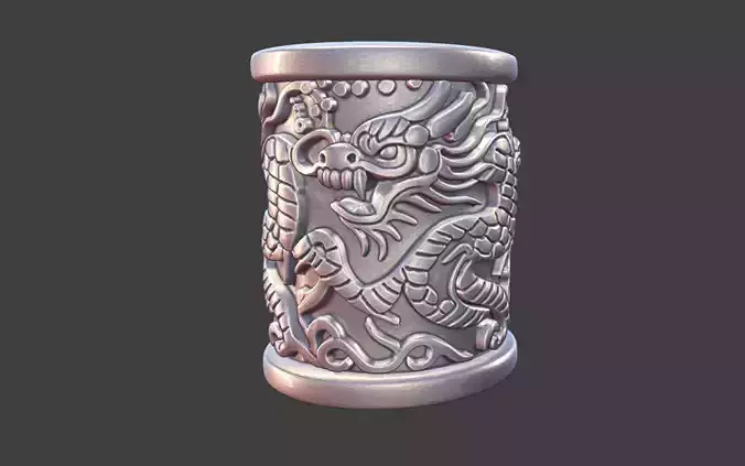 Decorative Silver Bead dragon BEADS