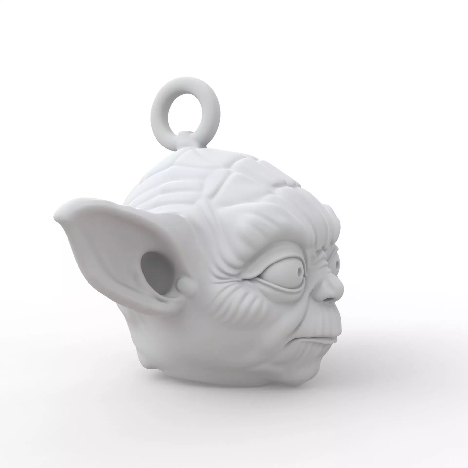 Yoda Keychain 3D Print Model 3D print model_5