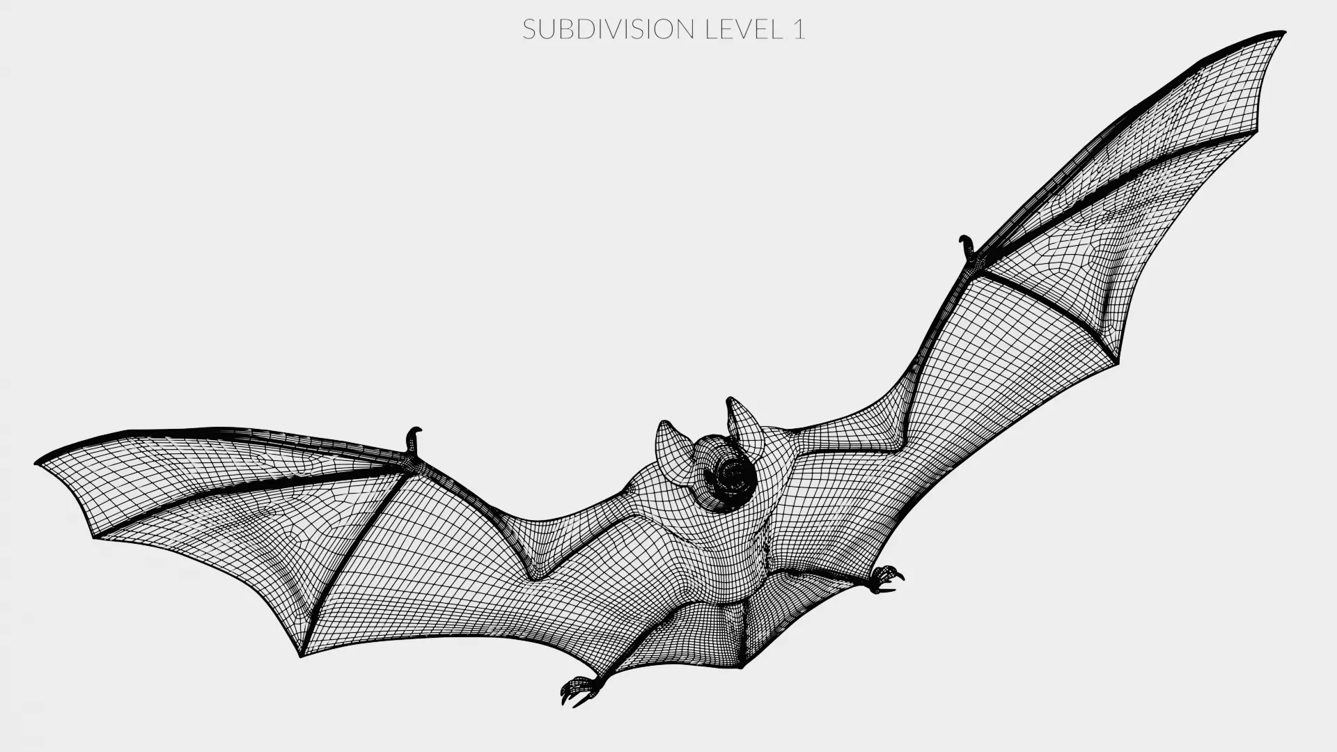 -Vampire Bat in Hanging Pose- 3D model_23