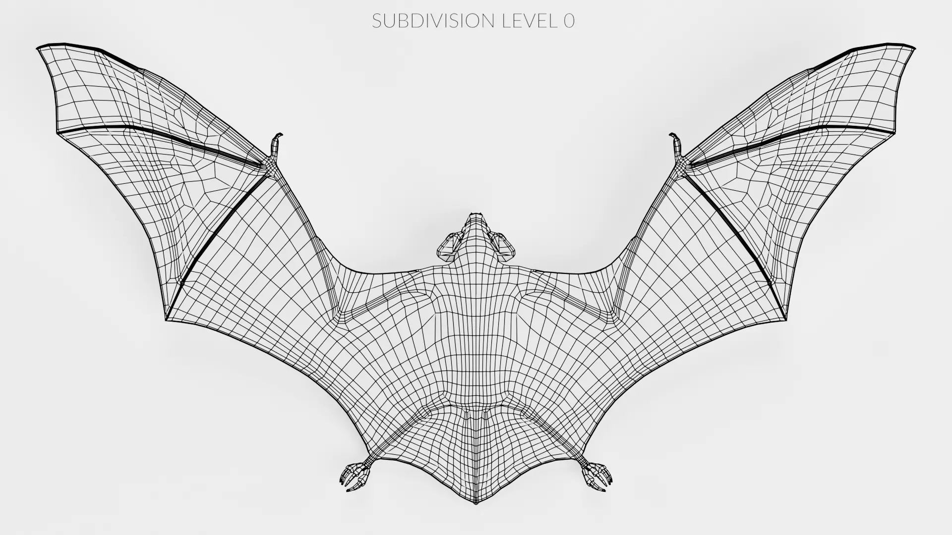 -Vampire Bat in Hanging Pose- 3D model_18