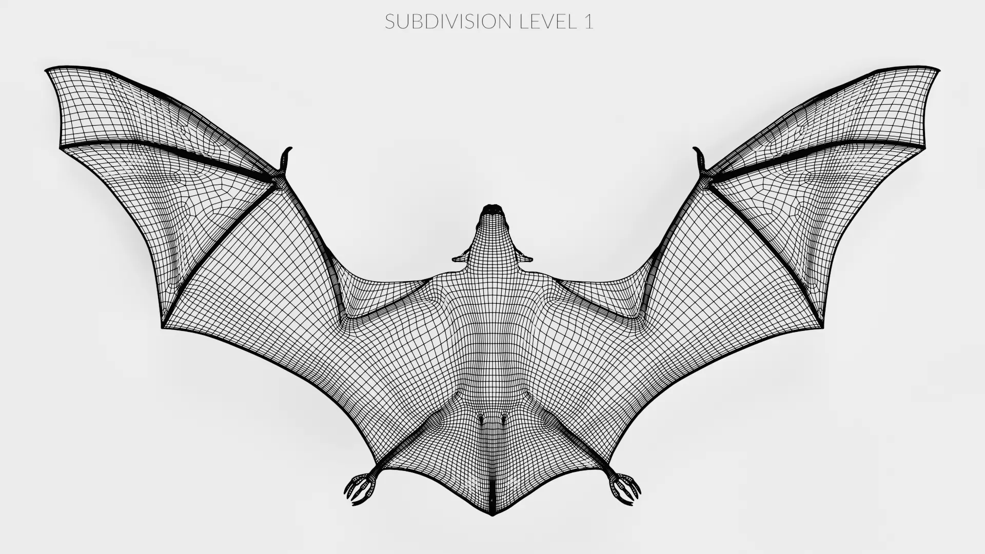 -Vampire Bat in Hanging Pose- 3D model_21