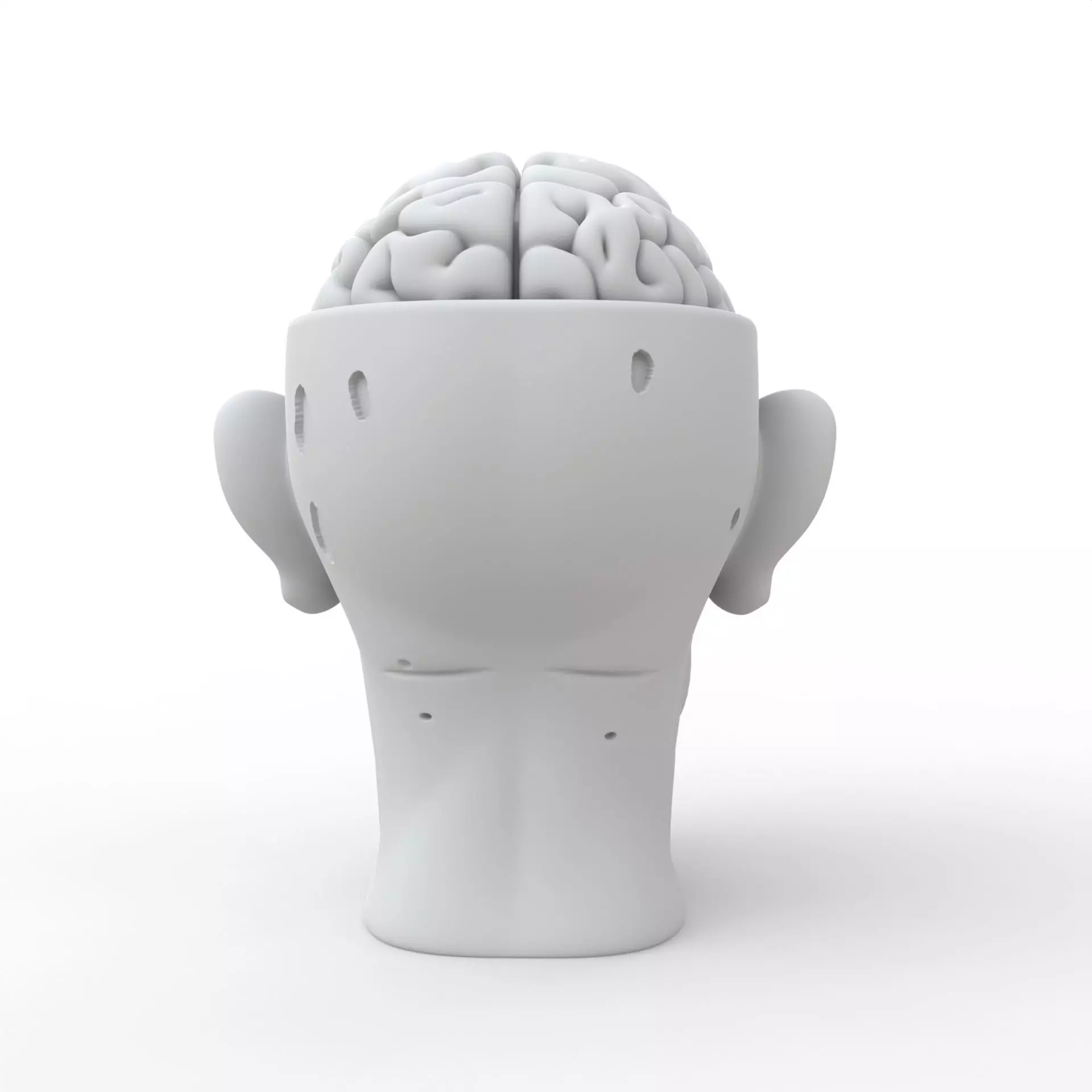 Zombie Head 3D Print Model 3D print model_2