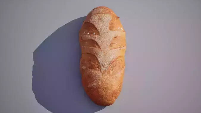 Rye Bread 5K triangles 4K PBR textures