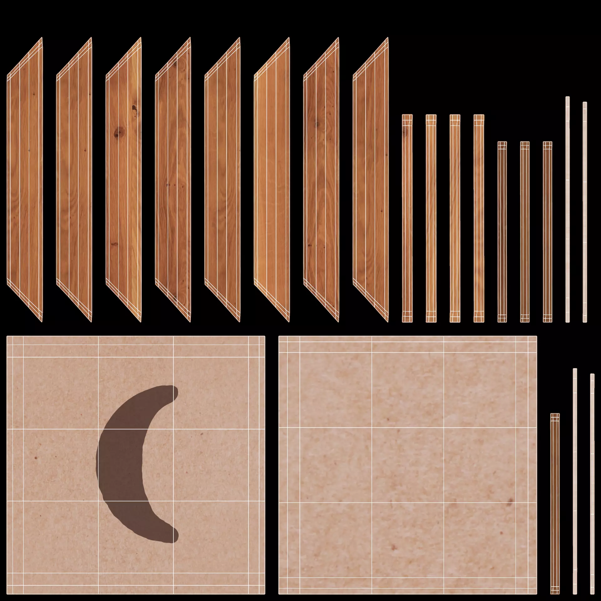 -Wall Picture V2- Moon- Low-poly 3D model_7