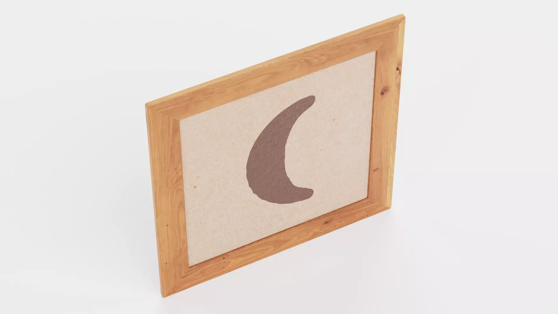 -Wall Picture V2- Moon- Low-poly 3D model_1