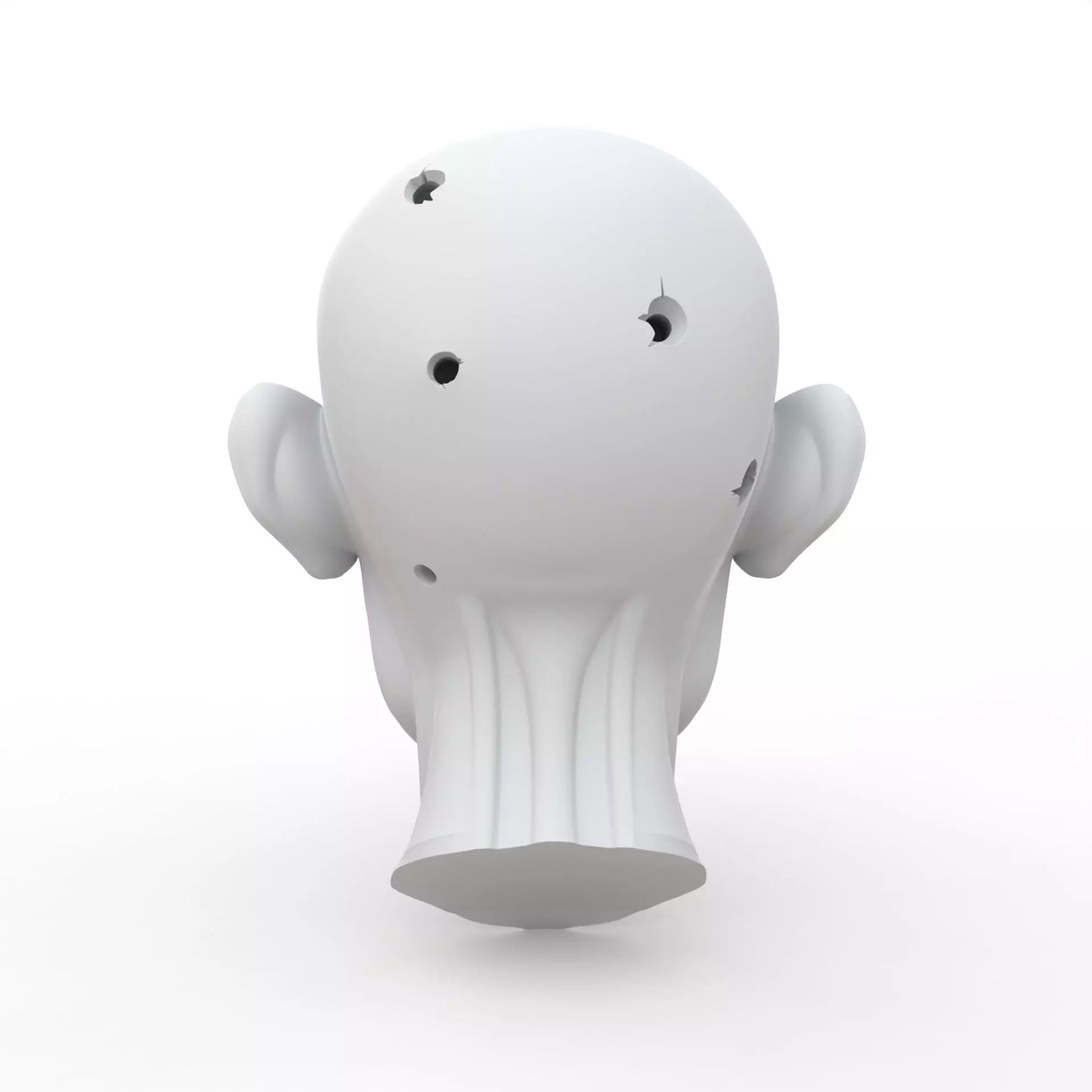 Zombie Head 3D Print Model 3D print model_3