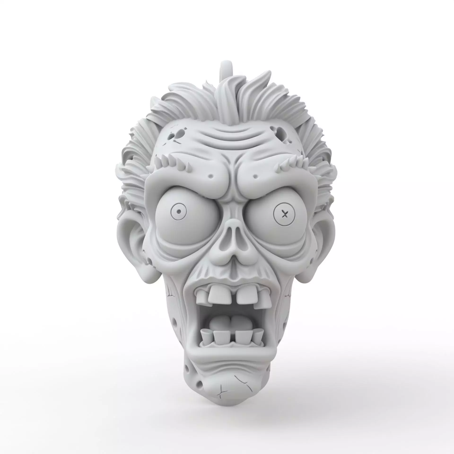 Zombie Keychain 3D Print Model 3D print model_0