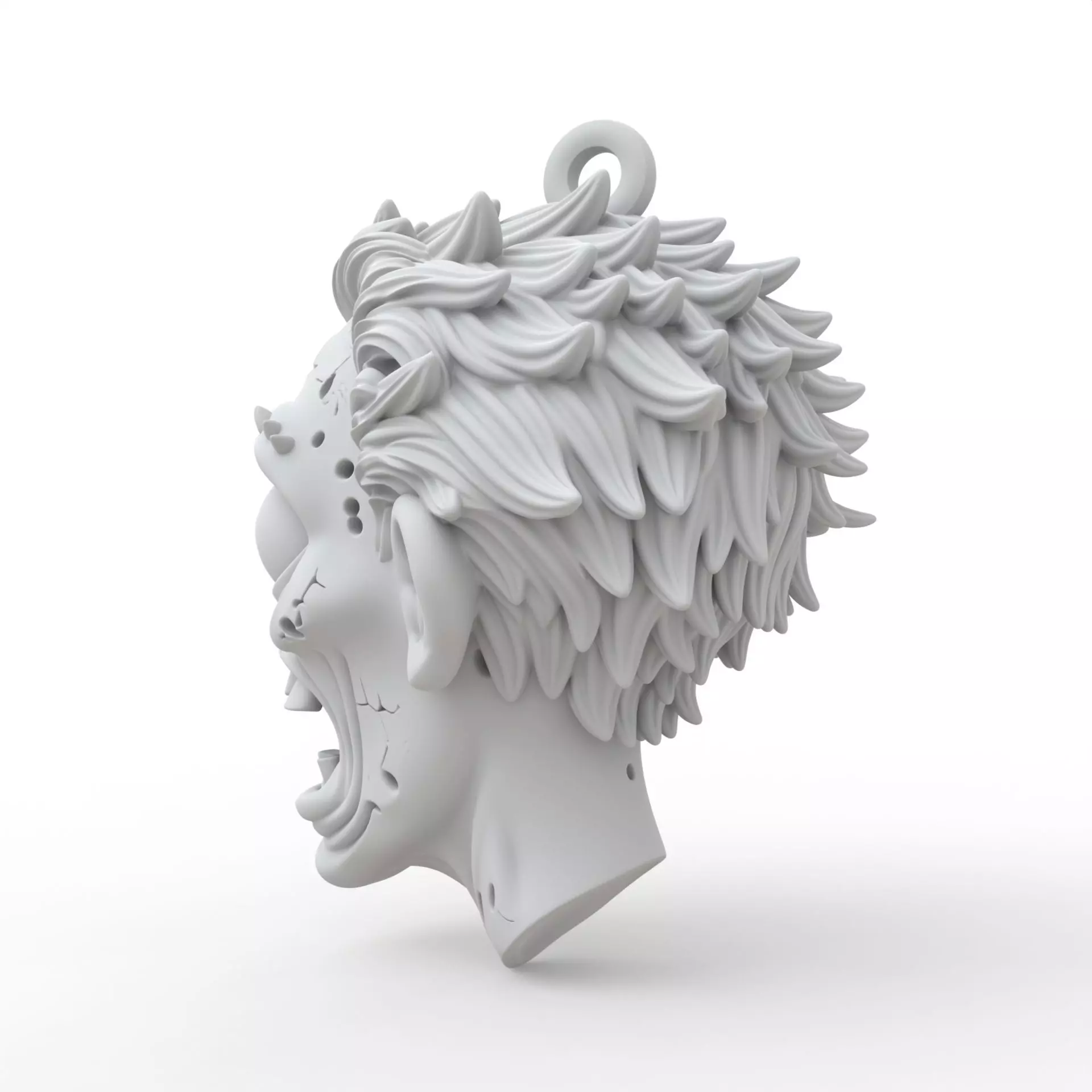 Zombie Keychain 3D Print Model 3D print model_3