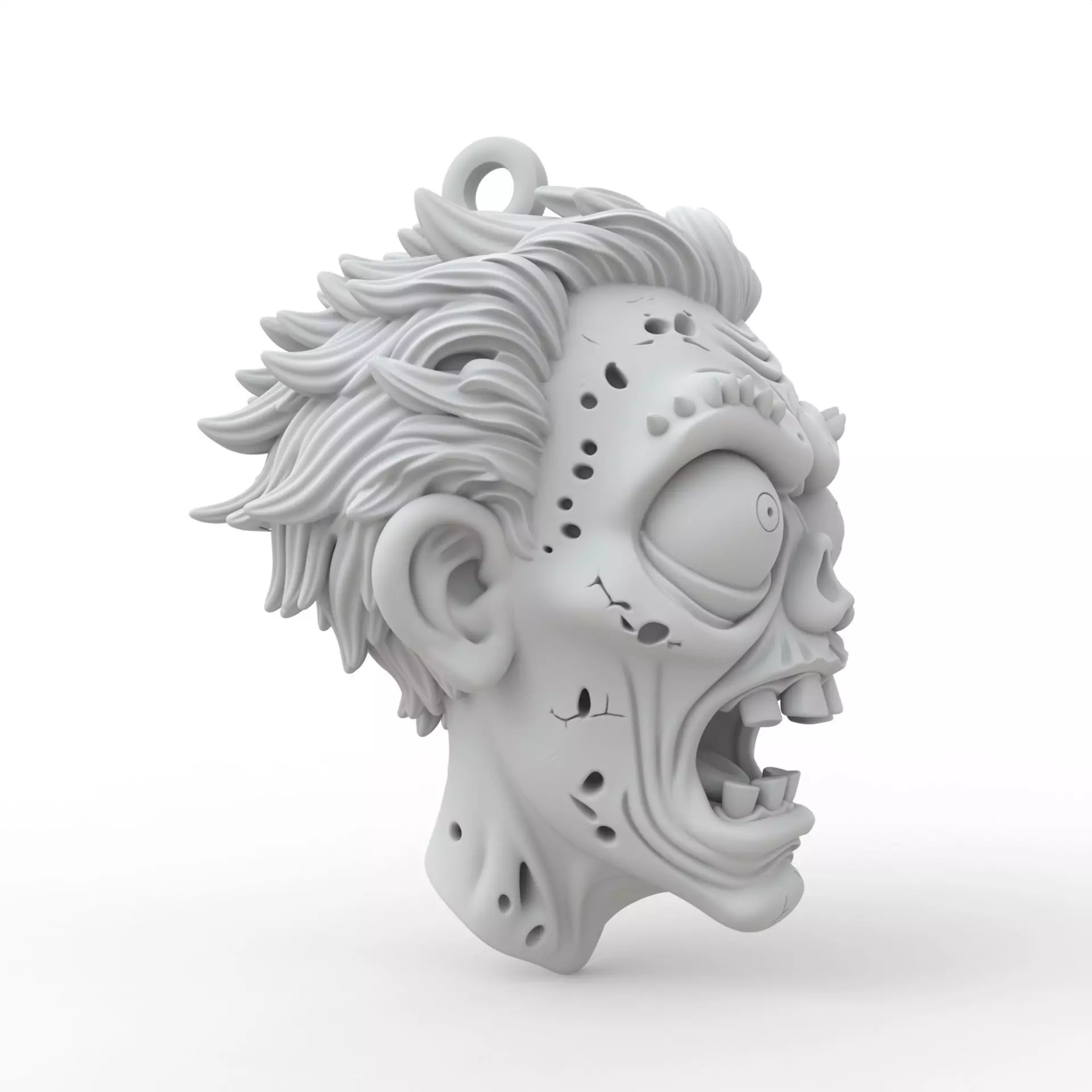 Zombie Keychain 3D Print Model 3D print model_5