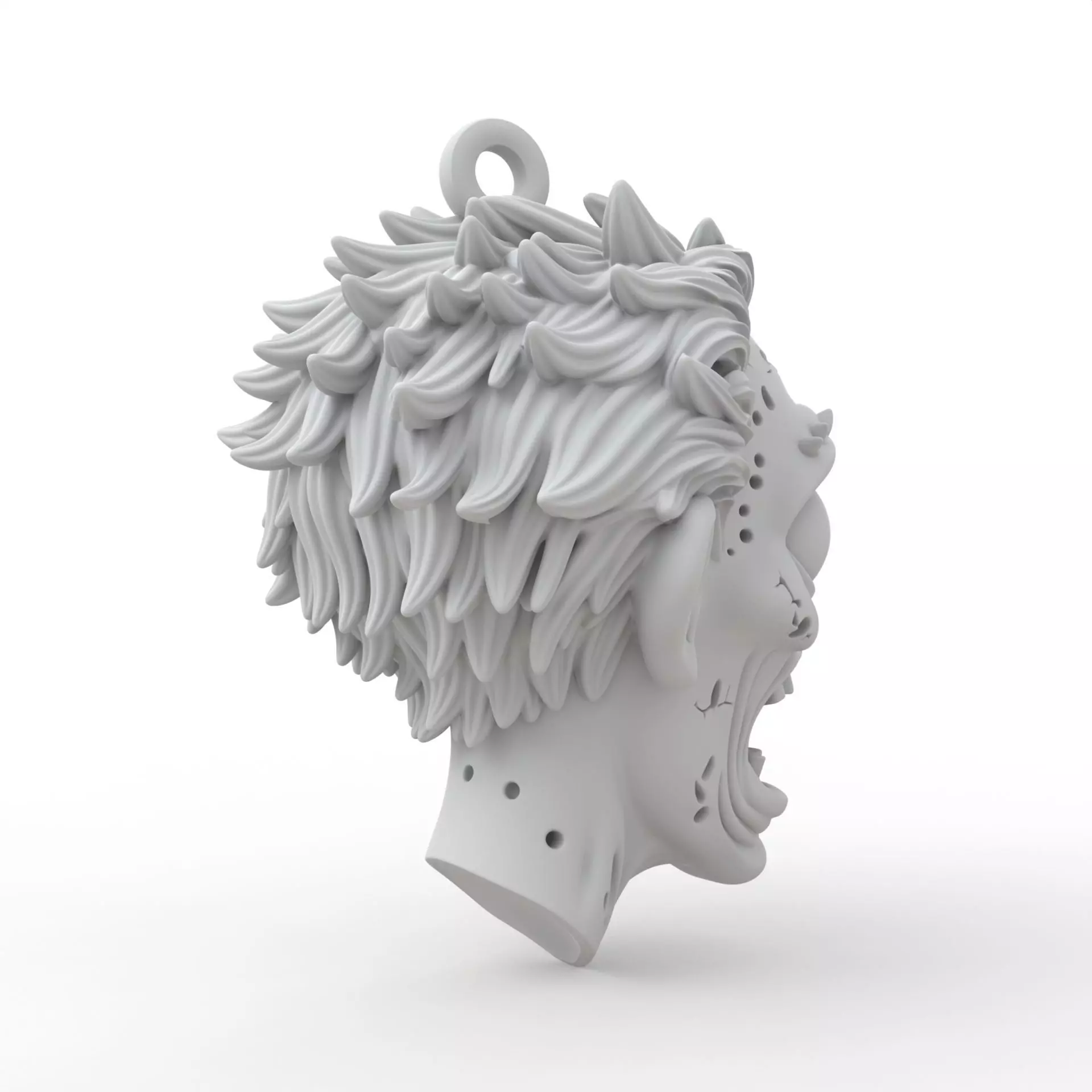 Zombie Keychain 3D Print Model 3D print model_4