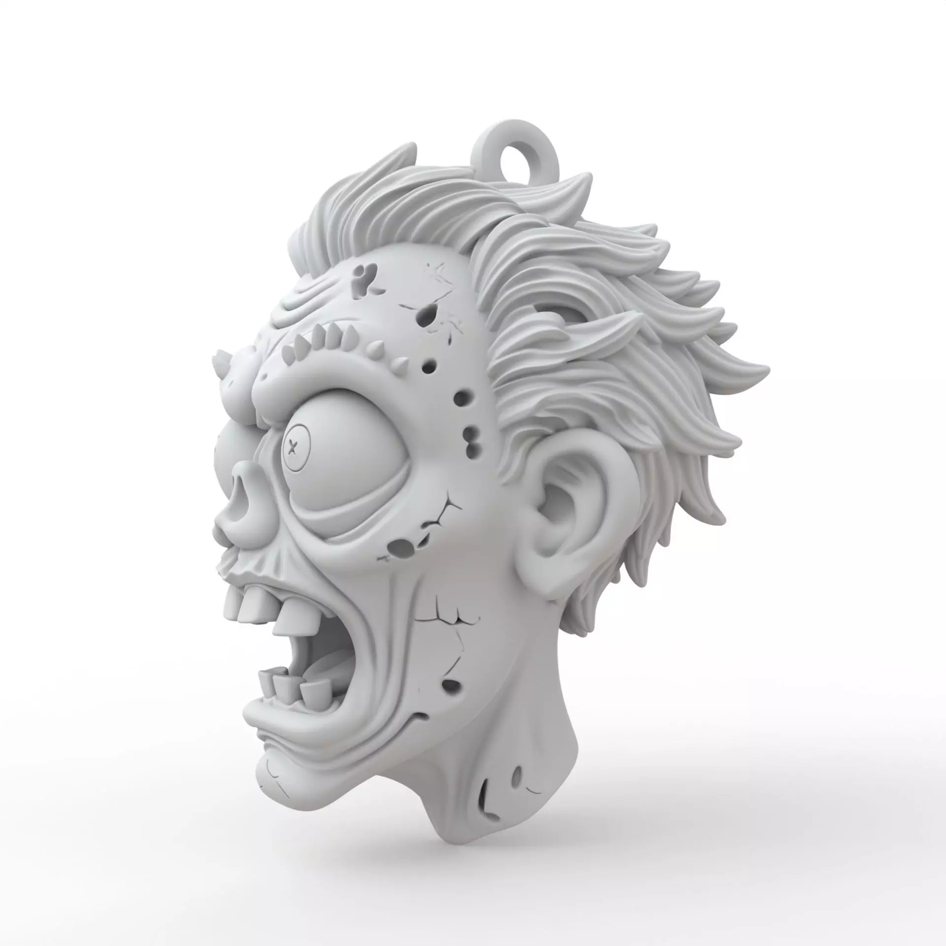 Zombie Keychain 3D Print Model 3D print model_2