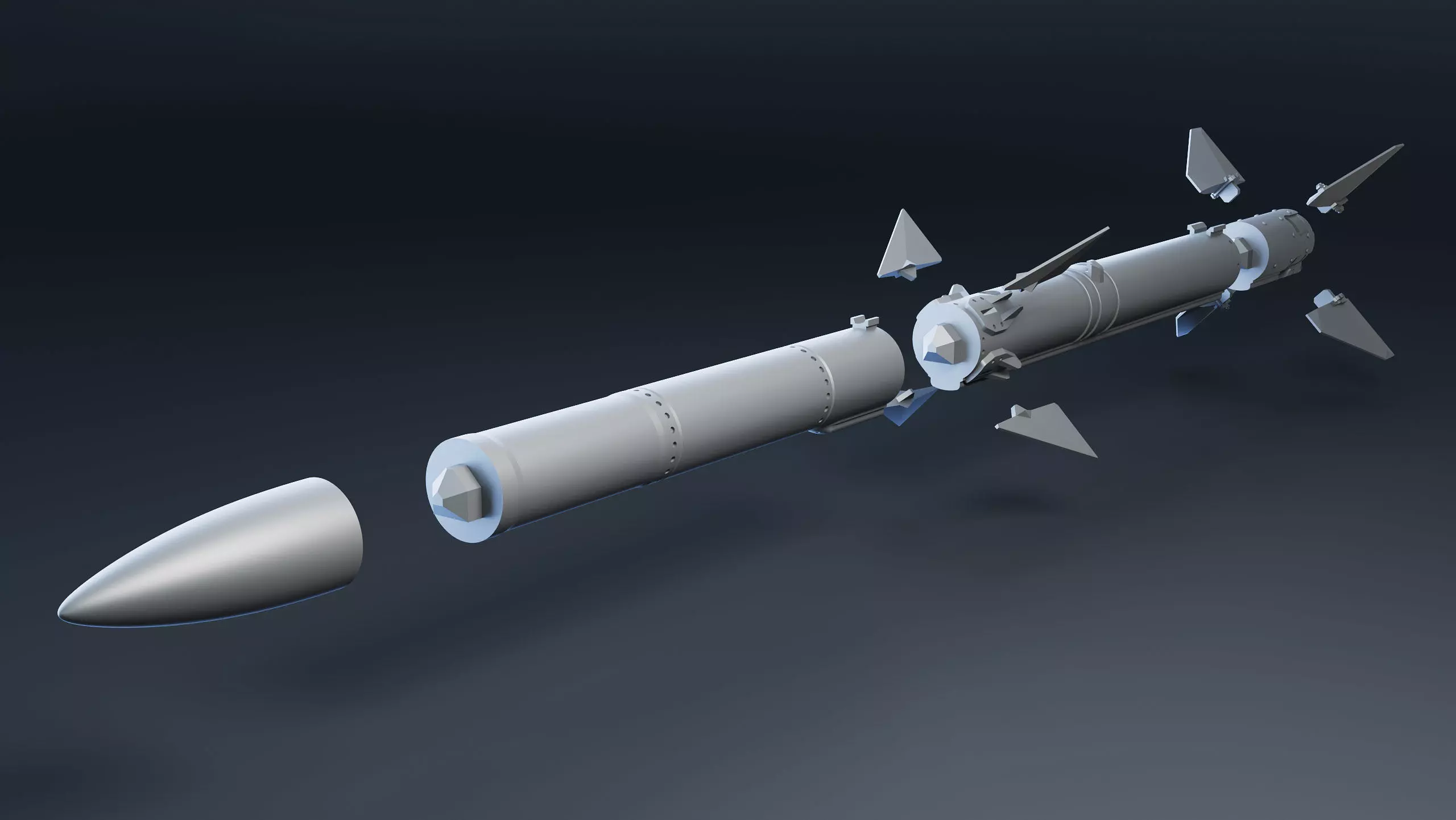 AIM-120A Missile 3D Print 3D print model_4