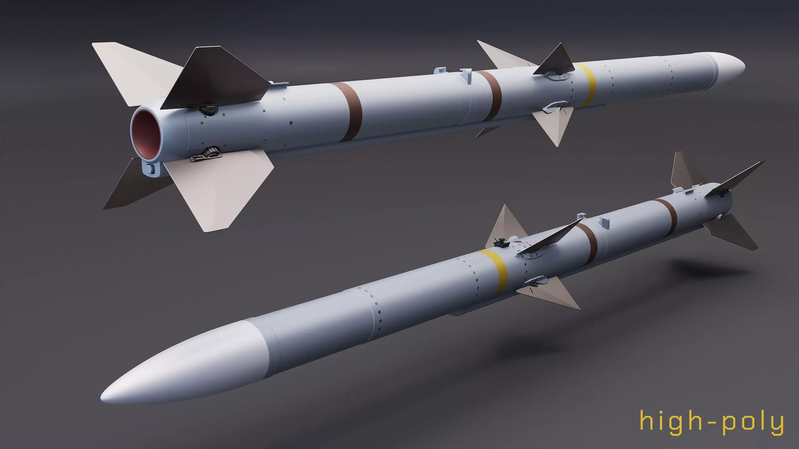 AIM-120A Missile 3D Print 3D print model_8