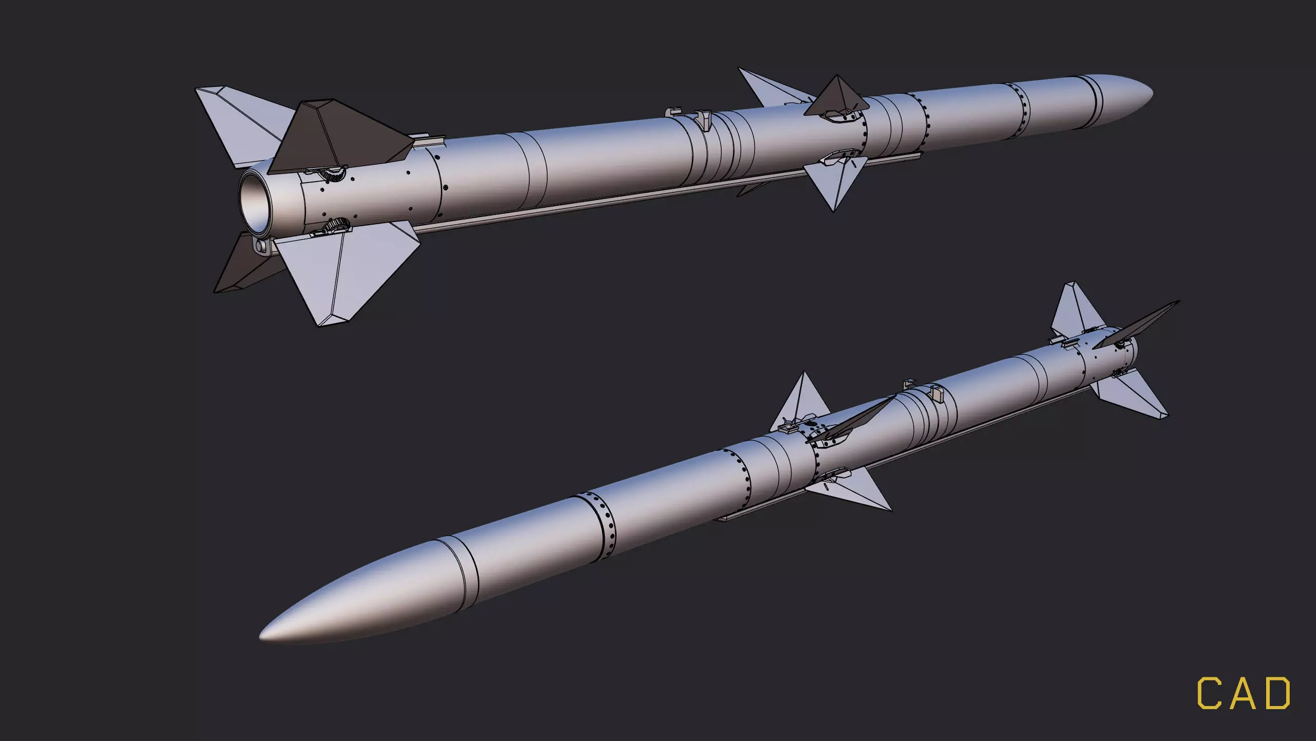 AIM-120A Missile 3D Print 3D print model_9