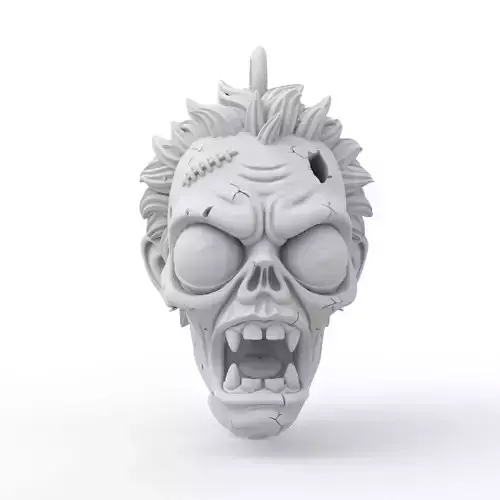 Zombie Keychain 3D Print Model
