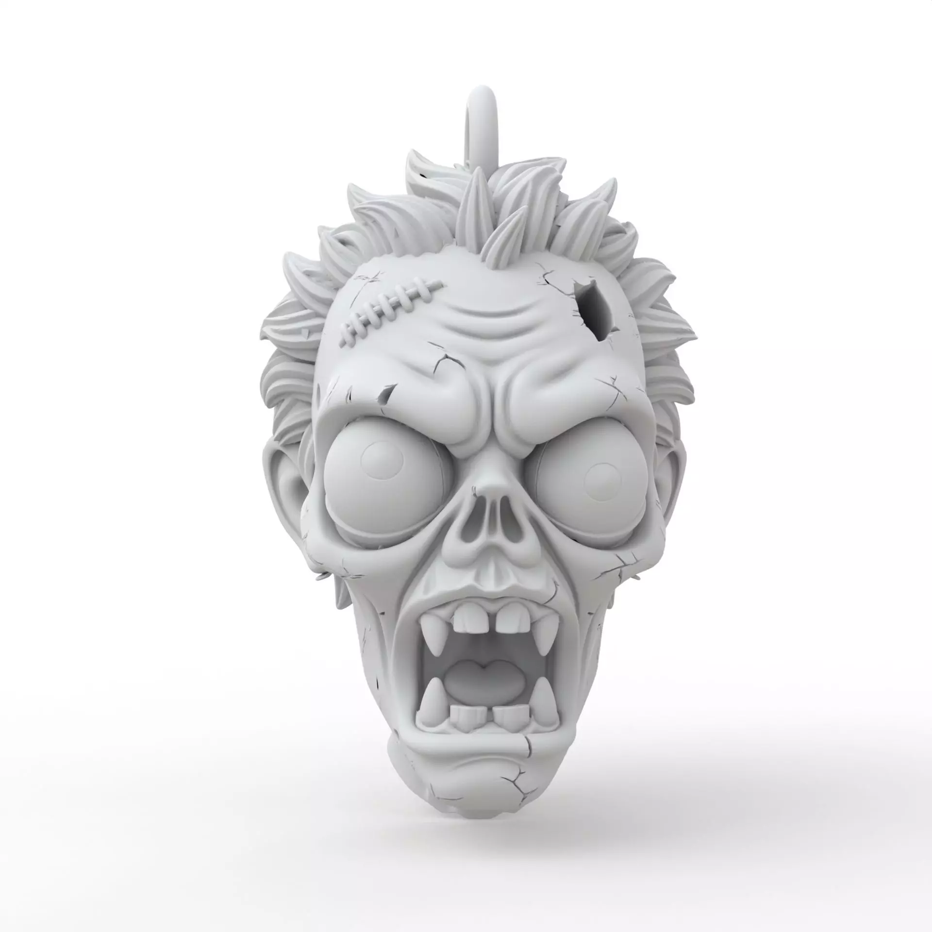 Zombie Keychain 3D Print Model 3D print model_0